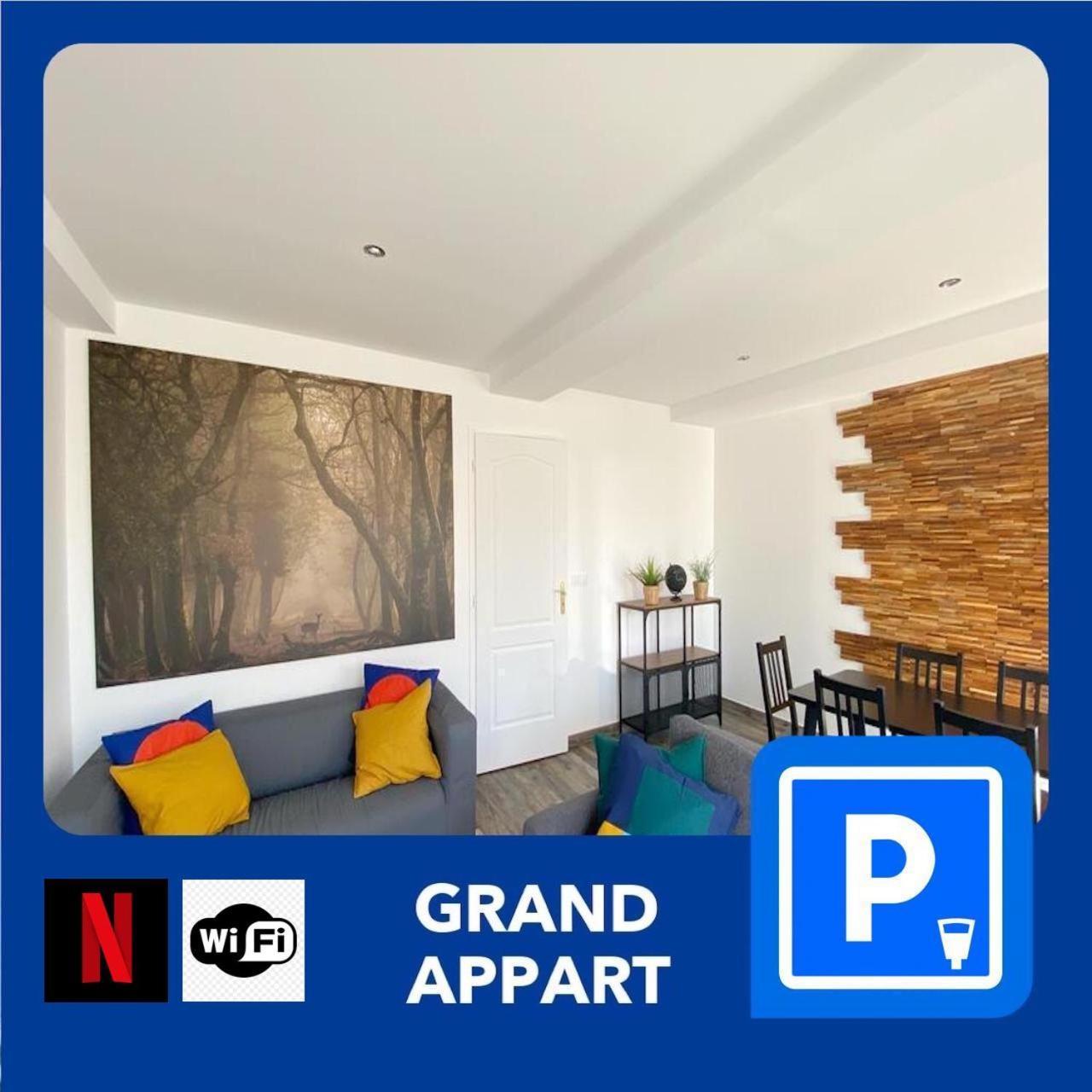 22 Chic & Cosy Grand Appart 92M2 Parking Gratuit Hypercentre Netflix Saint-Etienne (Loire) Exterior foto